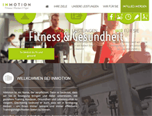 Tablet Screenshot of inmotion-fitness.de